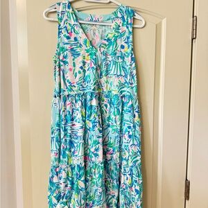 Lilly Pulitzer Lorena Pastel Tropical Print Dress